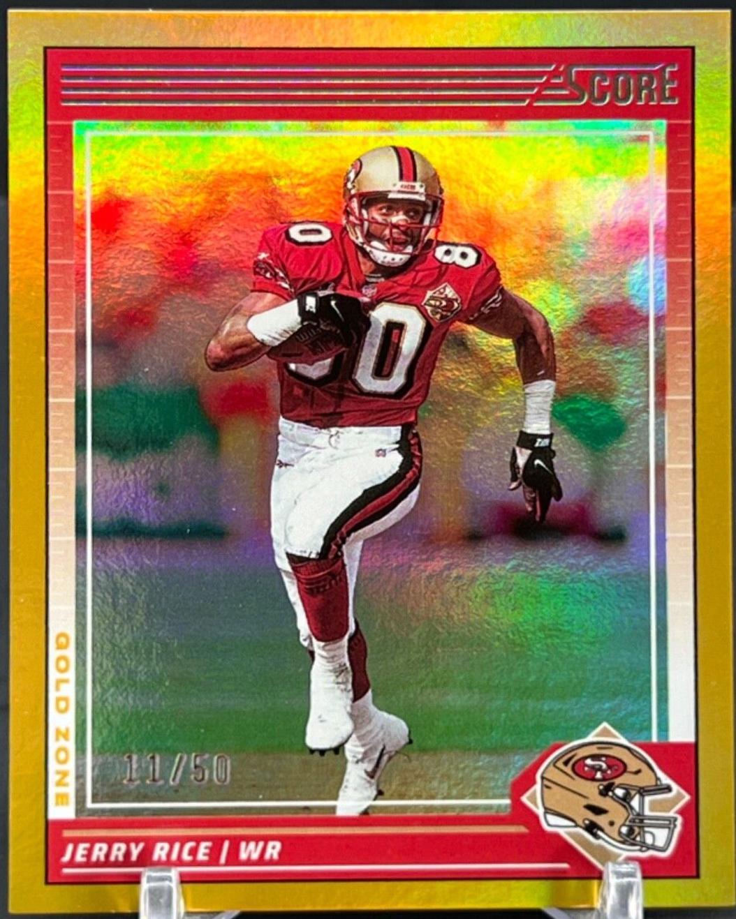 Jerry Rice [Gold Zone] 298 Prices 2024 Score Football Cards
