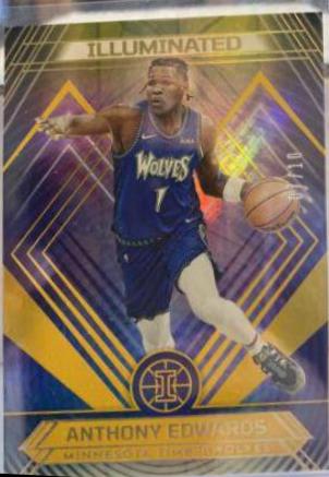 Anthony Edwards [Gold] #12 Basketball Cards 2021 Panini Illusions Illuminated