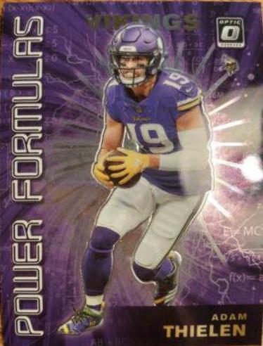 Adam Thielen #PF-7 Football Cards 2019 Donruss Optic Power Formulas