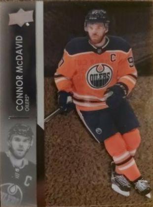 Connor McDavid [Clear Cut] #73 Hockey Cards 2021 Upper Deck