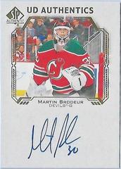 Martin Brodeur #UDA-MB Hockey Cards 2021 SP Authentic UD Autographs Prices