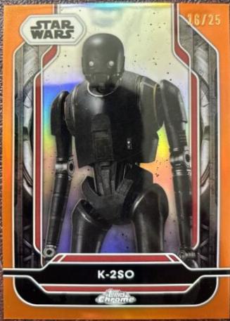 K-2SO [Orange Refractor] #101 Star Wars 2024 Topps Chrome