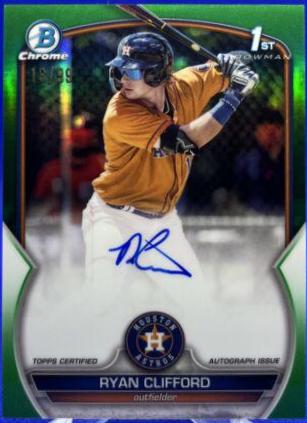 Ryan Helsley [Green Refractor] #CPA-RH Baseball Cards 2018 Bowman Chrome Prospects Autographs