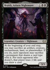 Braids, Arisen Nightmare #133 Magic Duskmourn: House of Horror Commander Prices