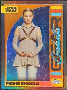 Padme Amidala [Rebel Orange Refractor] #GG-12 Star Wars 2024 Topps Chrome Galactic Gear