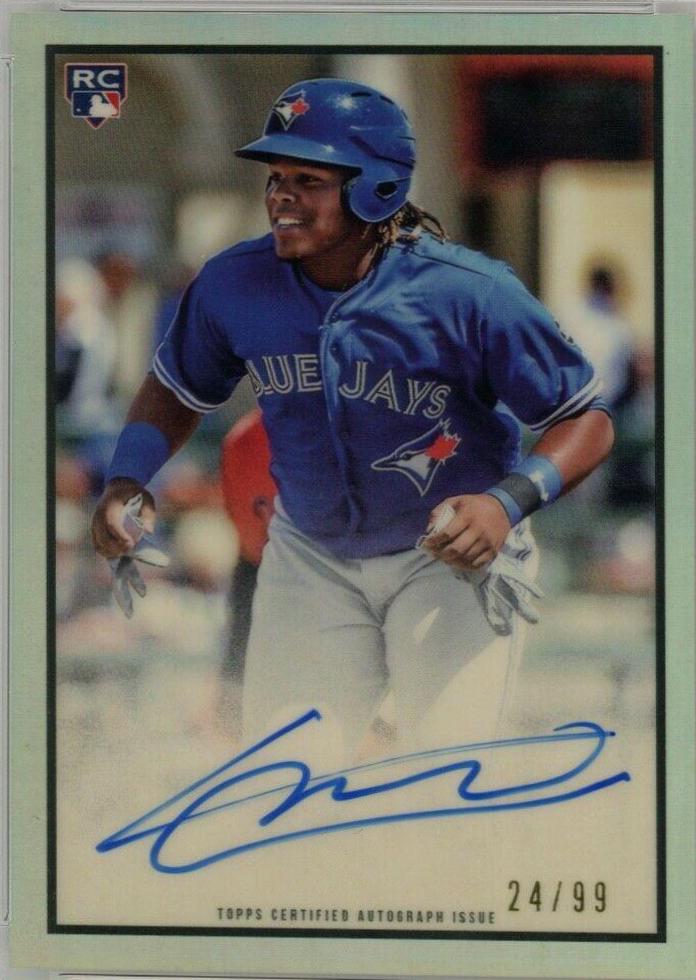 Vladimir Guerrero Jr. [Autograph Chrome Refractor] #VGJ Baseball Cards 2019 Bowman Heritage