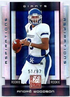 Andre Woodson [Aspirations] #104 Football Cards 2008 Panini Donruss Elite