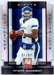 Andre Woodson [Aspirations] #104 Football Cards 2008 Panini Donruss Elite Prices