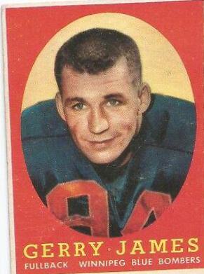 Gerry James #45 Football Cards 1958 Topps CFL