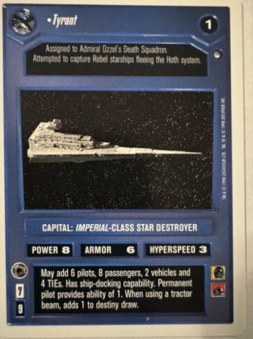 Tyrant [Revised] Star Wars CCG Hoth