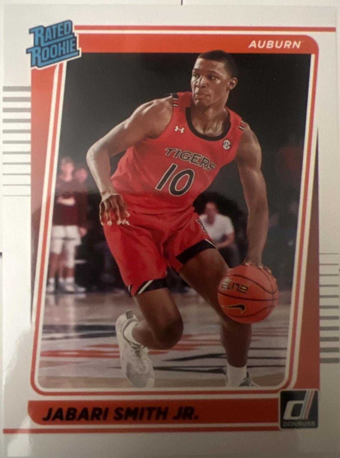 Jabari Smith Jr. [Black] #9 Basketball Cards 2022 Panini Chronicles Draft Picks Donruss Rated Rookies