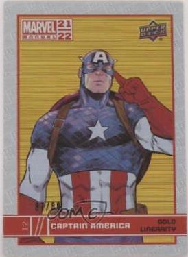 Captain America [Gold Linearity] #12 Marvel 2021 Upper Deck Annual