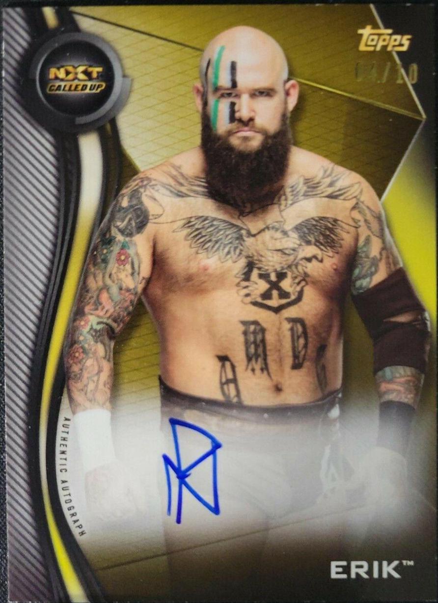 Erik [Gold] #A-E Wrestling Cards 2019 Topps WWE NXT Autographs