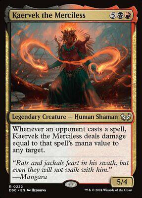 Kaervek the Merciless #222 Magic Duskmourn: House of Horror Commander