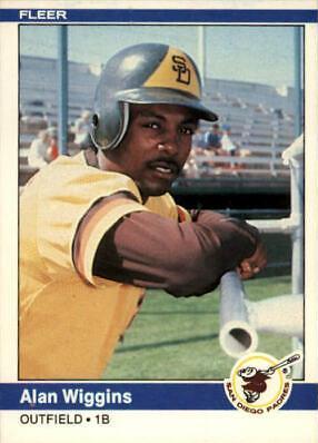 Alan Wiggins #317 Baseball Cards 1984 Fleer