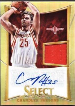 Chandler Parsons Jersey Autograph Prizm #265 Basketball Cards 2012 Panini Select