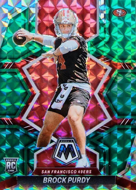 2022 Panini Mosaic Football Brock Purdy RC base #367 San Francisco 49ers store