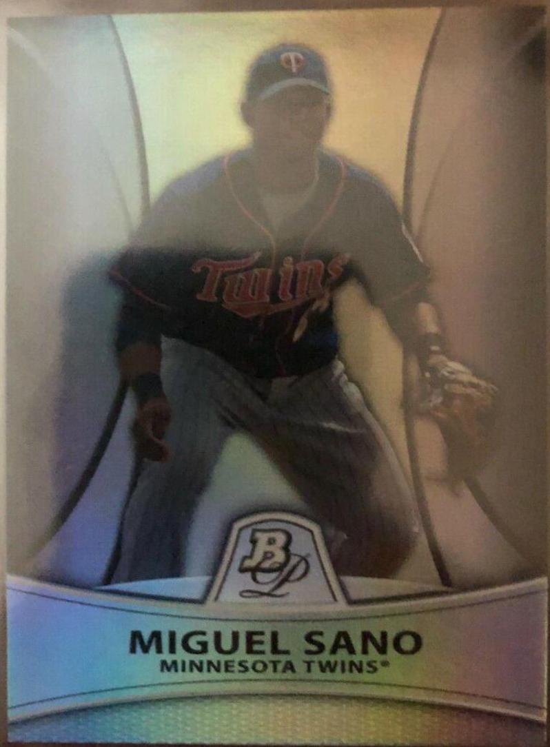 Miguel Sano [Refractor Thick Stock] #PP28 Baseball Cards 2010 Bowman Platinum Prospects