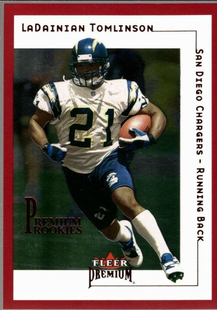 LaDainian Tomlinson #206 Football Cards 2001 Fleer Premium