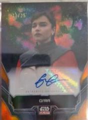 Emilia Clarke as Qi'ra [Orange Refractor] #A-EC Star Wars 2024 Topps Chrome Galaxy Autograph Prices