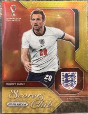 Harry Kane [Gold] #20 Soccer Cards 2022 Panini Prizm World Cup Scorers Club