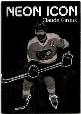 Claude Giroux #NI-2 Hockey Cards 2021 Skybox Metal Universe Neon Icon