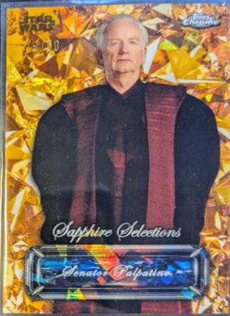 Senator Palpatine [Gold] #SS-11 Star Wars 2024 Topps Chrome Sapphire Selections