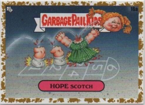 HOPE Scotch [Gold] #16a Garbage Pail Kids Late To School