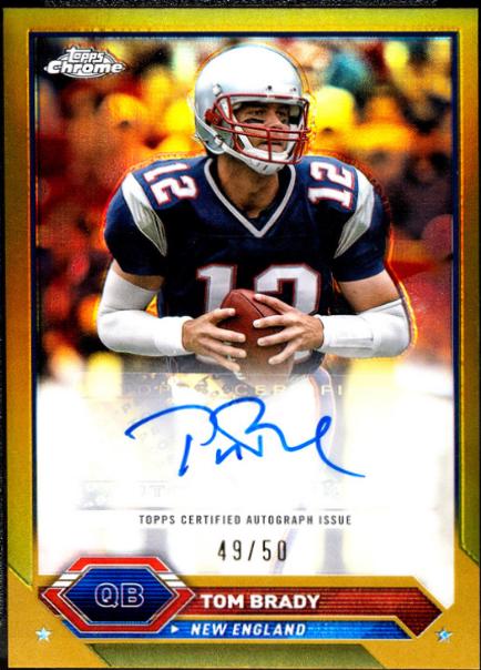 Tom Brady Gold Refractor TCA TB Prices 2023 Topps Composite Chrome