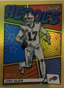 Josh Allen [Gold] #H-6 Football Cards 2022 Panini Prestige Heroes