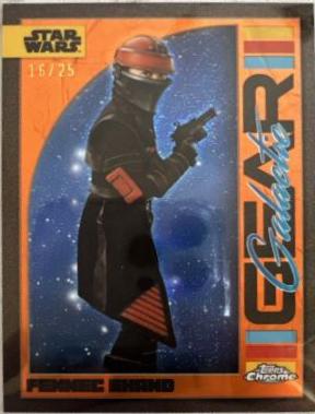 Fennec Shand [Rebel Orange Refractor] #GG-20 Star Wars 2024 Topps Chrome Galactic Gear