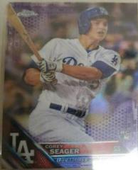 Corey Seager [Purple Refractor] #150 Baseball Cards 2016 Topps Chrome Prices