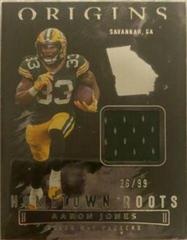 Aaron Jones #HR-AJO Football Cards 2022 Panini Origins Hometown Roots Prices