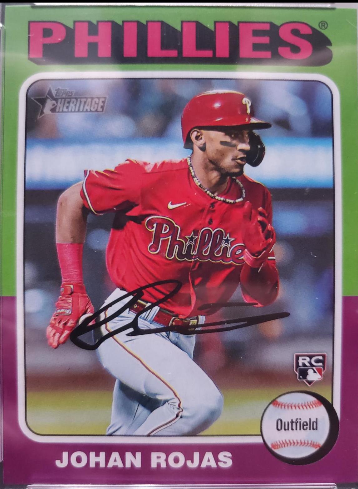 Johan Rojas [Image Variation] #171 Prices | 2024 Topps Heritage ...