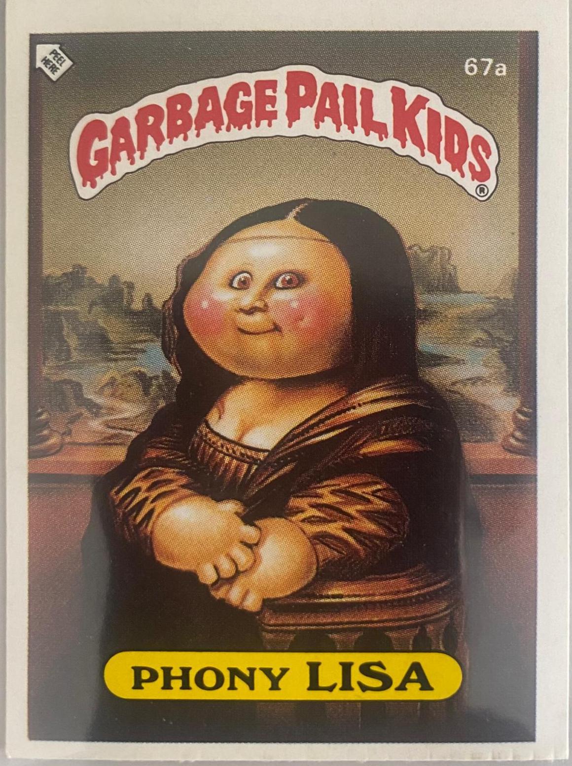 Phony Lisa #67A Garbage Pail Kids 1985 Mini