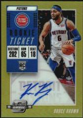 Bruce Brown [Blue Jersey Autograph] #102 Basketball Cards 2018 Panini Contenders Optic Prices