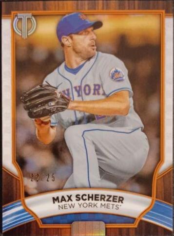 Max Scherzer [Orange] #17 Baseball Cards 2022 Topps Tribute