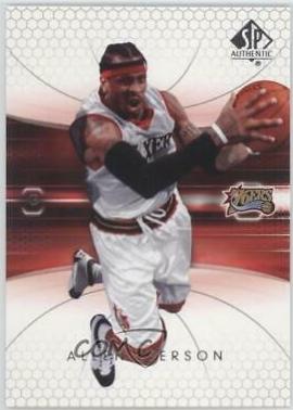 Allen Iverson #64 Basketball Cards 2004 SP Authentic