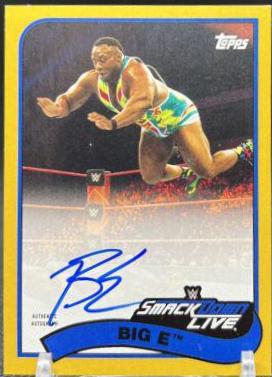 Big E [Gold] #A-BE Wrestling Cards 2018 Topps WWE Heritage Autographs