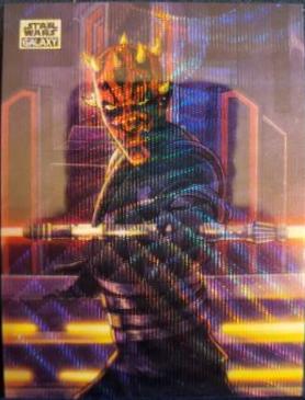 Darth Maul [Wave Refractor] #AS-7 Star Wars 2024 Topps Chrome Galaxy Art of the Sith