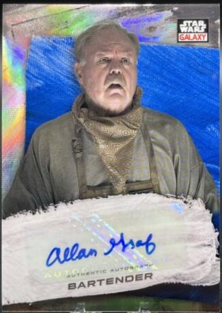 Allan Graf [Blue Refractor] #GA-AGR Star Wars 2022 Topps Galaxy Chrome Autograph