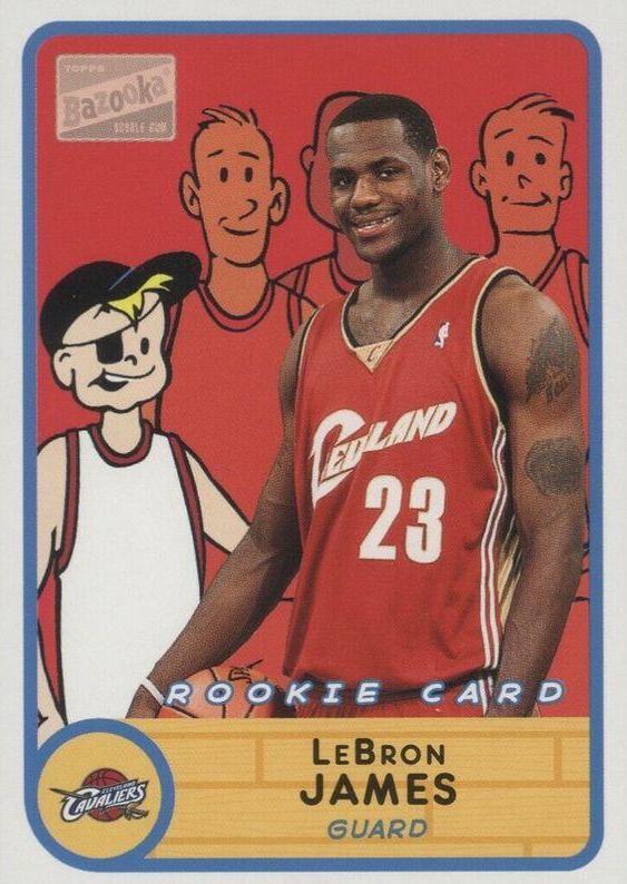 LeBron James #276 Basketball Cards 2003 Bazooka