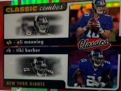 Eli Manning, Tiki Barber [Red] #CC-9 Football Cards 2022 Panini Classics Combos Prices