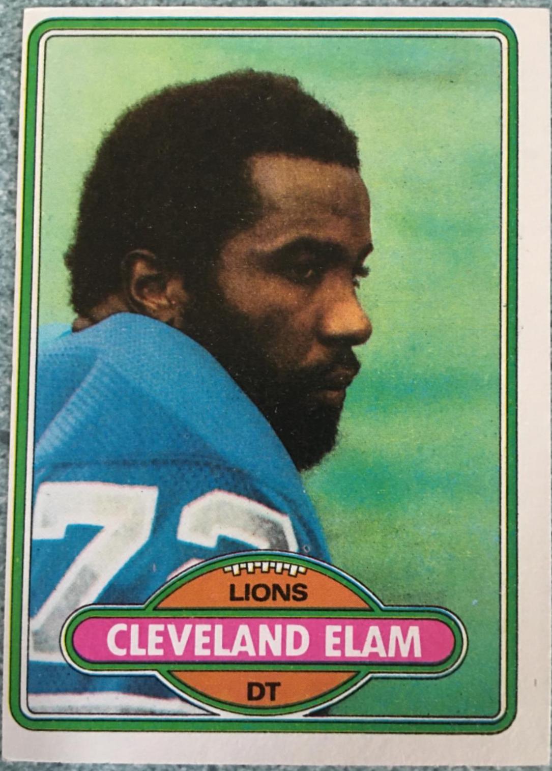 Cleveland Elam #27 Football Cards 1980 Topps