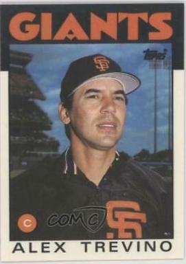 Alex Trevino #444 Baseball Cards 1986 Topps Tiffany