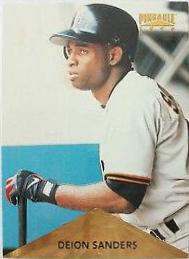 Deion Sanders #25 Baseball Cards 1996 Pinnacle