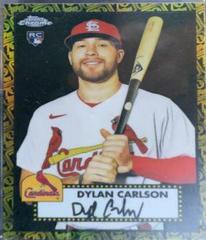 Dylan Carlson [Black Gold] #15 Baseball Cards 2021 Topps Chrome Platinum Anniversary Prices