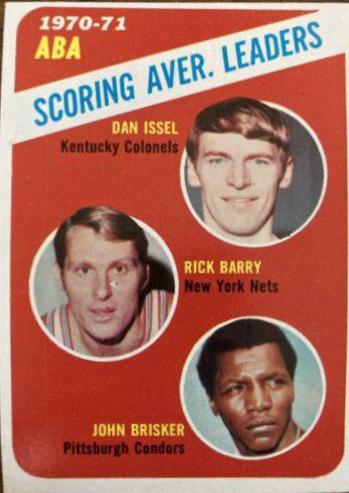 ABA Scoring Average Leaders #147 Basketball Cards 1971 Topps