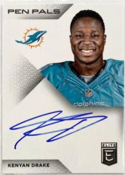 Kenyan Drake #PP-KD Football Cards 2016 Panini Donruss Elite Pen Pals Autographs