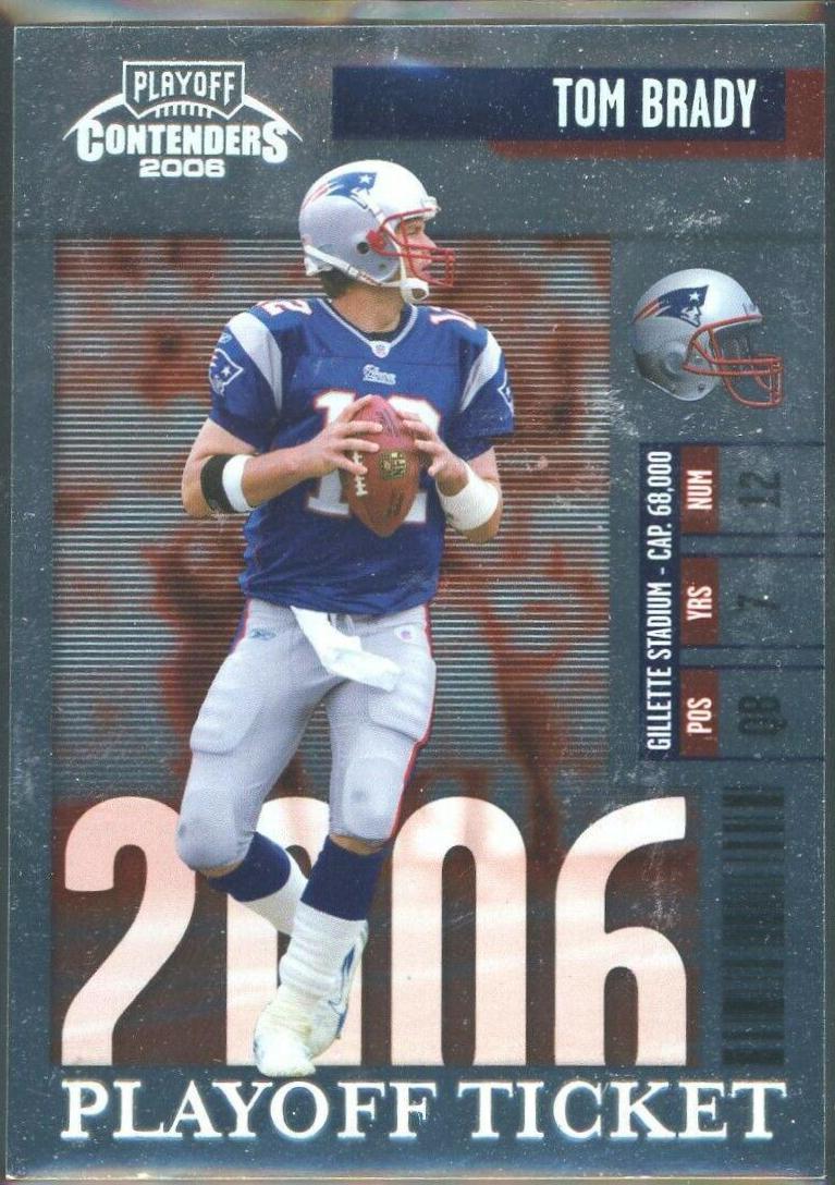 Tom Brady PSA 9 •• 2006 Contenders Season Ticket PSA 9 good Mint New England Patriots